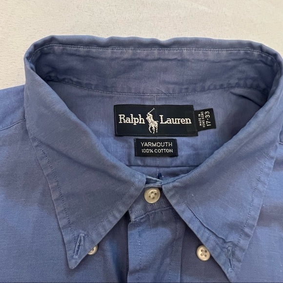 RALPH LAUREN POLO Men’s Long Sleeve Button Down Shirt, Size 17-33 - Picture 2 of 4